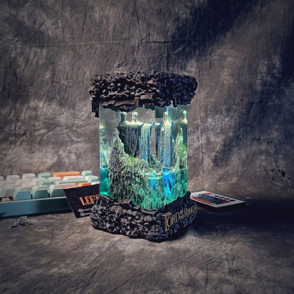 LOTR Gifts - Argonath Pillars Resin Lamp, Lord of the Rings Light