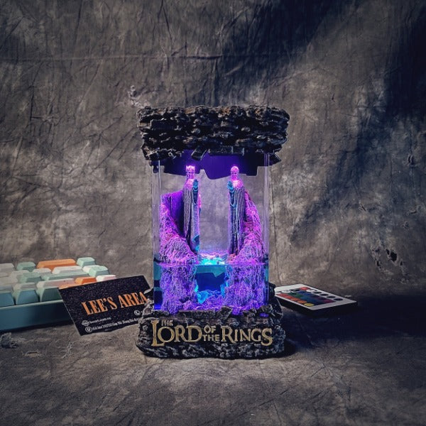 LOTR Gifts - Argonath Pillars Resin Lamp, Lord of the Rings Light